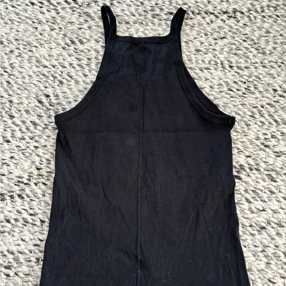 Denim Forum by Artizia cotton black ribbed racerback tank top, Size L - Picture 3 of 6